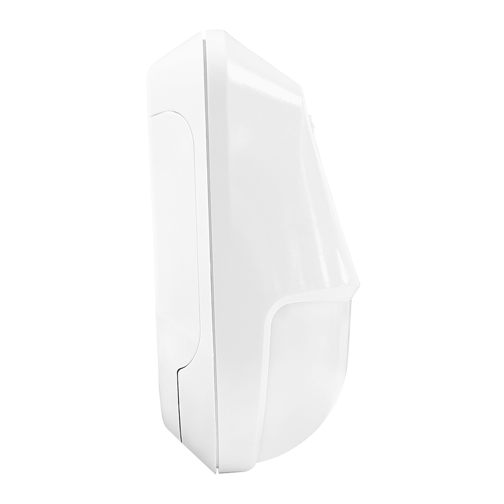 Detector PIR inalámbrico bidireccional Supercompacto Doble elemento Óptica única para interiores