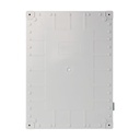 Caja de ABS 400x300x200, impermeable con bisagras plásticas de cierre y placa base