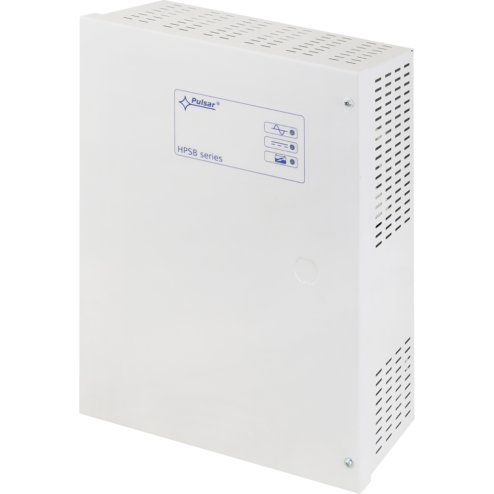 Fuente de alimentación 12V - 5A con caja y espacio para batería respaldo 7Ah (no incluida)