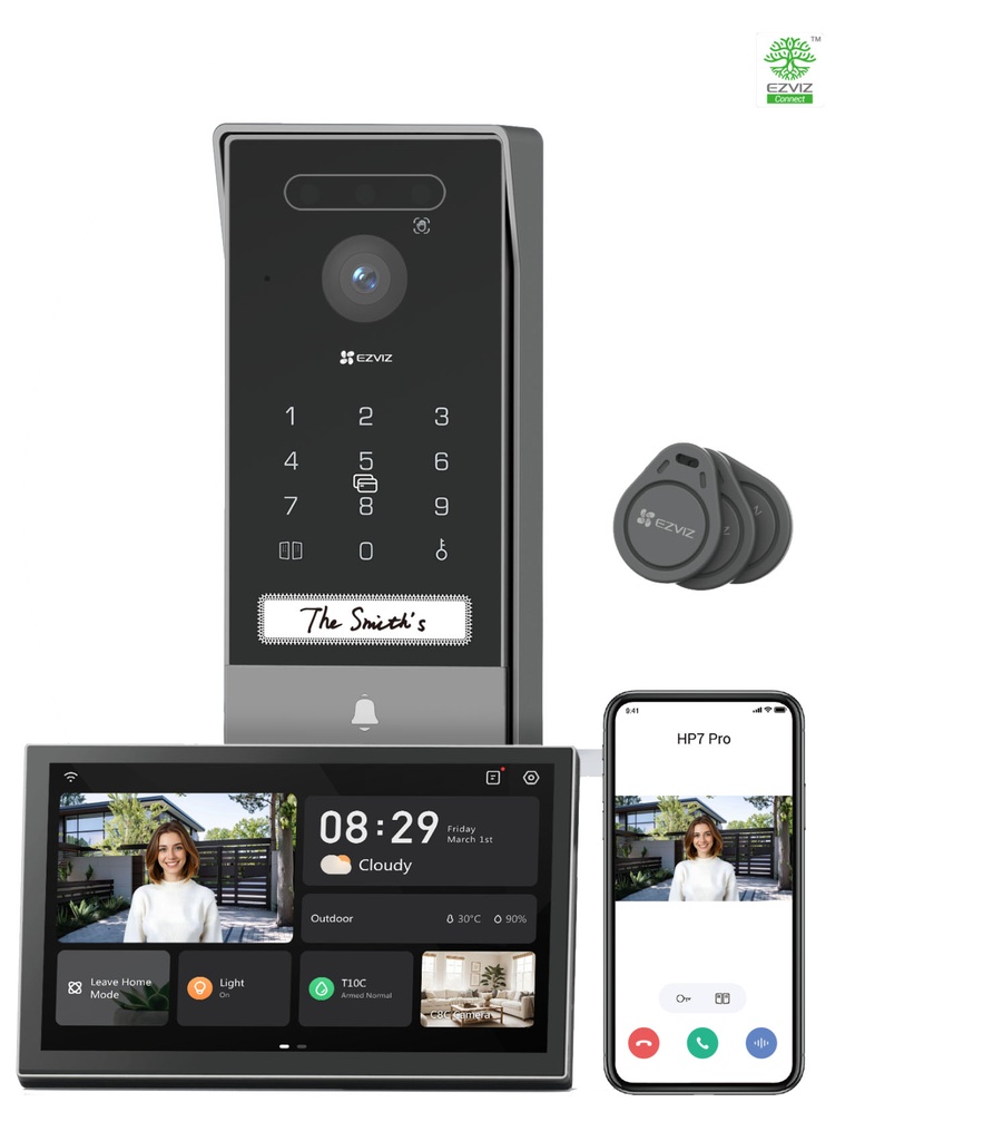Kit de Video Portero doméstico Inteligente 4K