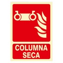 Cartel de Señalización Columna Seca