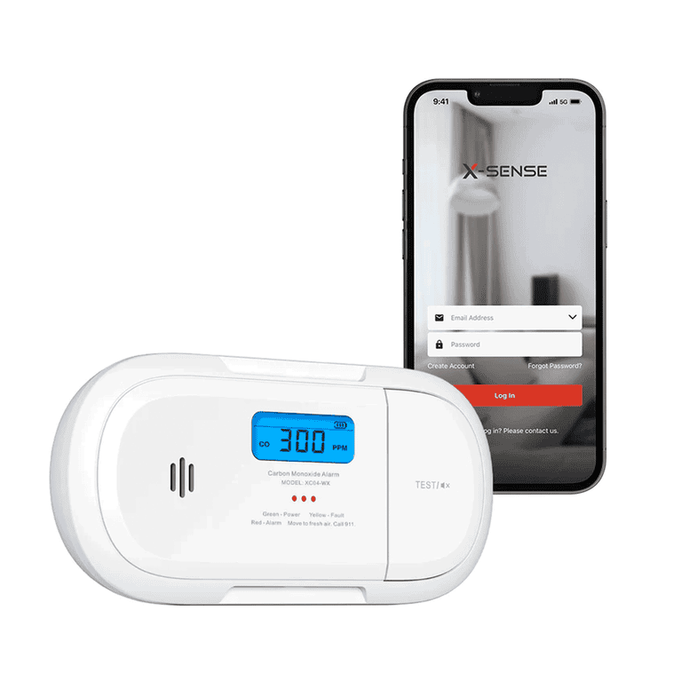 Detector de CO autónomo Comunicación WiFi 2.4GHz