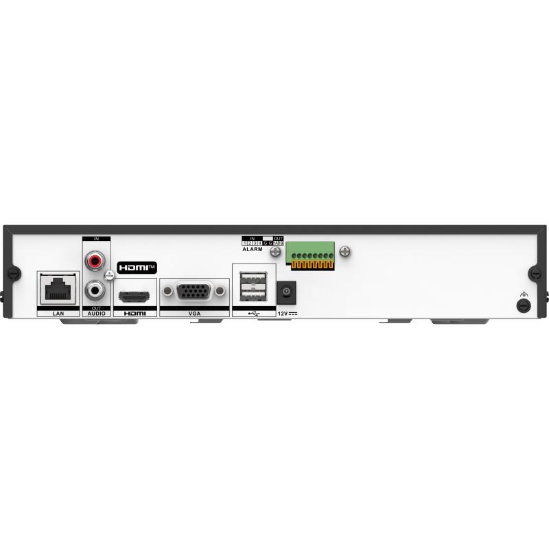 Grabador NVR IP 8CH 8MP 160/80 Mbps 1HDD E/S Audio Hikvision