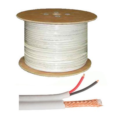 Drum of Siamese Cable: RG-59 + Power Supply. Diameter: 6mm