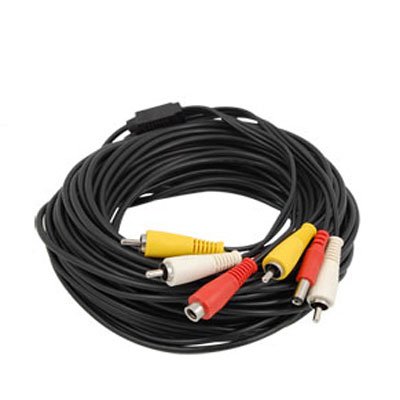 RCA Cable for CCTV Cameras and audio, video and power supply, 10m