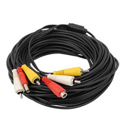 RCA Cable for CCTV Cameras and audio, video and power supply, 20m