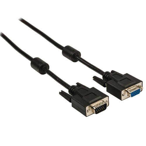 Cable de Extensión VGA VGA macho - VGA hembra Negro