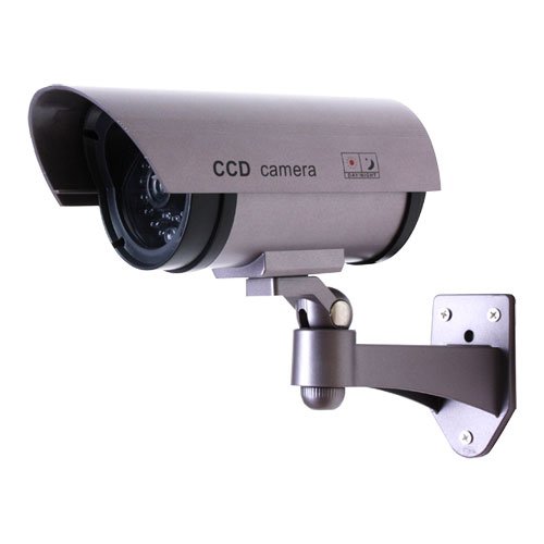 Caméra de surveillance simulée non opérationnelle. Utilisation apte pour Extérieur.