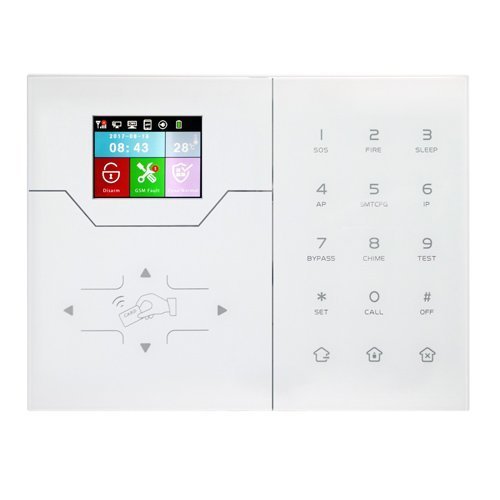 LCD Bysecur IP Alarm Panel. IP Wifi Module + GSM/GPRS Intagrated. Managed by APP.
