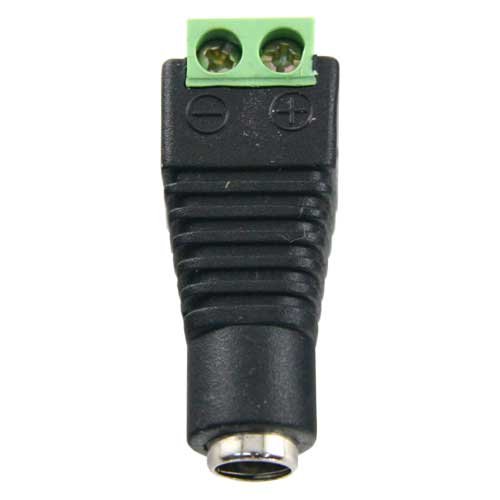 Standard DC Power Female  Connector with output +/- of 2 terminals 