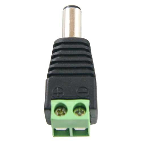 Standard DC Power Connector Male with output +/- of 2 terminals 
