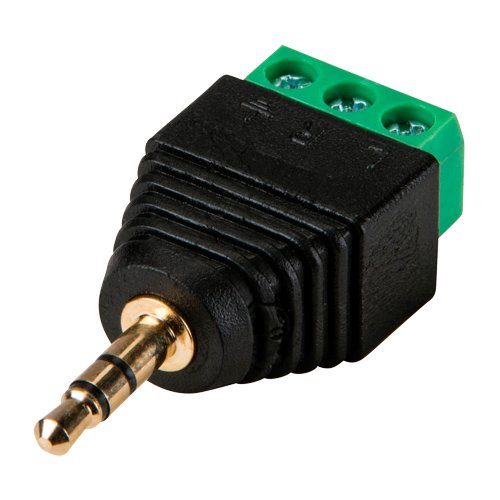 Jack Connector 3.5mm with output +/- of 2 terminals