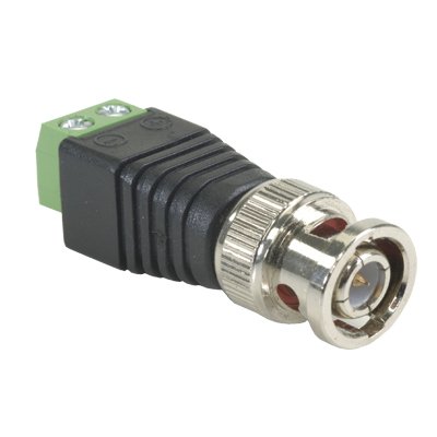 BNC Male Video Connector with output +/- of 2 Terminals