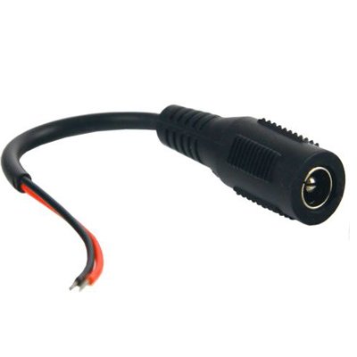 Conector estándar hembra de alimentación con cable Rojo Negro paralelo de 10 centímetros