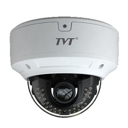Caméra Dôme TVT Anti-vandale 5Mpx IR30m Objectif Varifocal 3,3 à 12mm