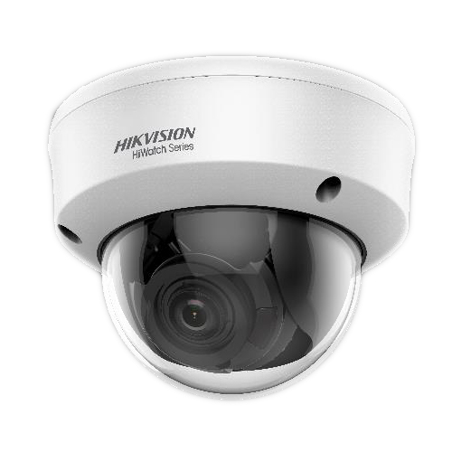 Cámara Domo Hikvision 4en1 1Mpx Smart IR40m ICR DNR Lente varifocal 2,8-12mm.IP66 IK10