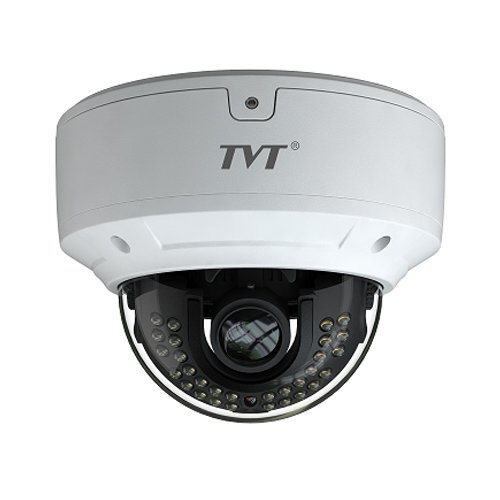 Caméra IP Dôme Anti-vandale TVT 4 Mpx. Objectif Fixe 3.6mm IR 20m. PoE