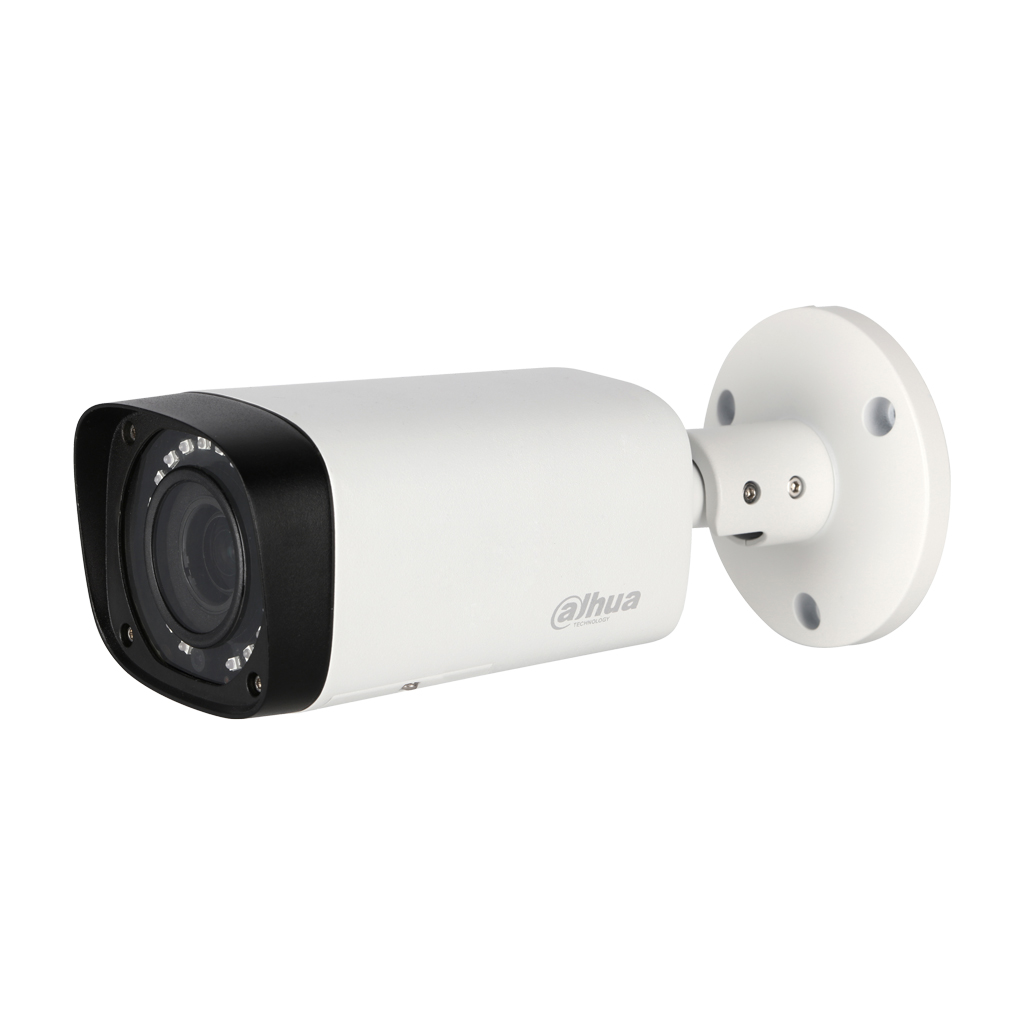 Cámara Tubular Dahua  4en1 ( HDCVI, HDTVI, AHD, CVBS )  1Mpx 720P IR30m Lente varifocal 2.7-12mm