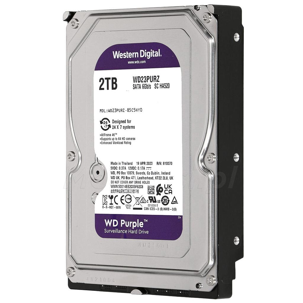 2 TB Hard Disk (2024Gb). Western Digital Purple