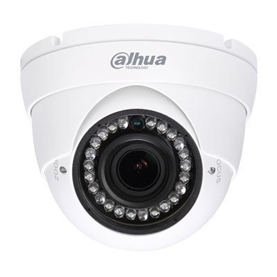 Dome Camera 4 in 1 (HDCVI, HDTVI, AHD, CVBS) 2Mpx 1080P IR30m. Vari-focal 2.7 to 12mm. Outdoor Use