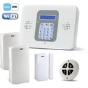 Commpact Alarm Kit / Secuplace WIFI + GPRS. Panel + 2 PIR Pet +Keyfob