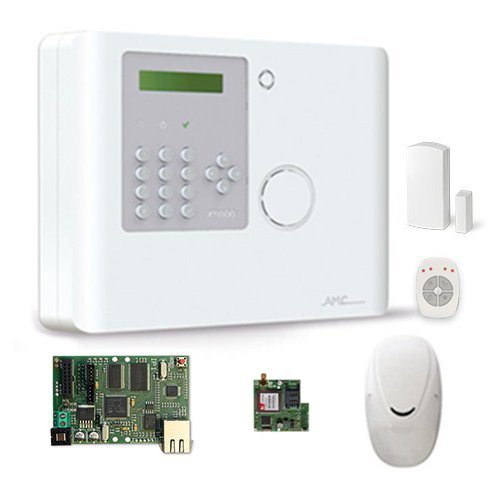 Promotional AMC XR800 Alarm Kit. Panel + 3G Module + IP Module + PIR + Contact + Keyfob