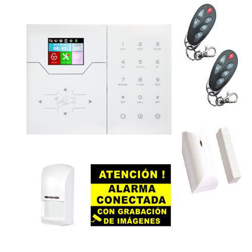 Kit d'Alarme Bysecur IP / GSM. Centrale + 1 PIR + 1 Contact Magnétique + 2 Télécommandes