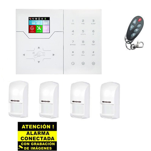 Bysecur IP / GSM Alarm Kit. Panel + 4 PIRs + 1 Keyfob