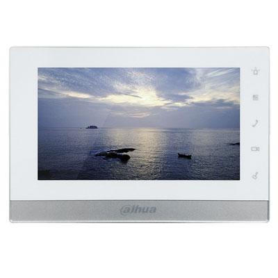 7" Indoor Surface Monitor for IP Door Station IP PoE SD 6Inp 1Out Alarm White