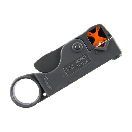 Coaxial cable stripper. Very practical for the proper installation of connectors.