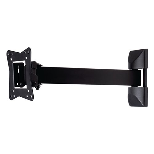 Wall bracket with swivelling arm for screen between 10 - 32". Black Colour