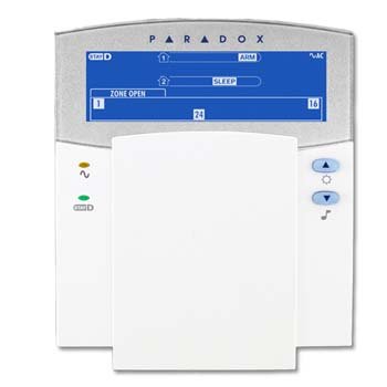 Paradox Hardwired Fixed LCD Keypad Module K35