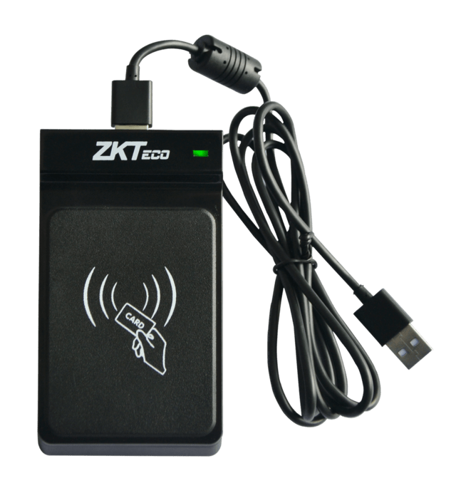Lector-Enrolador ZKTeco de tarjetas de proximidad EM/ID Sobremesa USB RFID 125KHz.