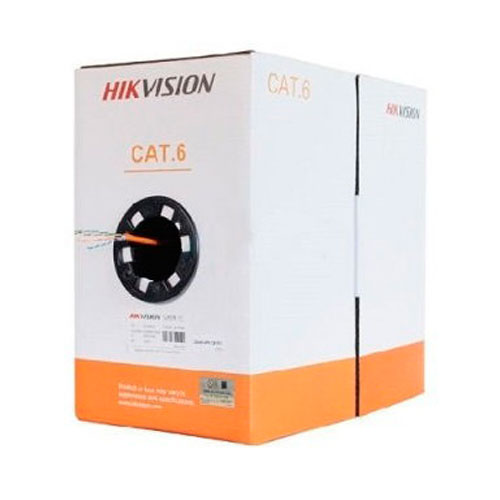 Bobina de cable UTP cat6e Hikvision.   Certificado . Conductor cobre alta calidad