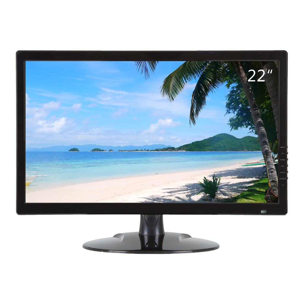Monitor 22" Dahua para Seguridad 24/7 LCD HD/VGA/HDMI/BNC/Audio Multimedia 16:9 1080P