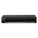Switch Hi-PoE 8 puertos 10/100 + 2 Uplink Gigabit 96W 802.3at Layer 2 - Modo CCTV 250m