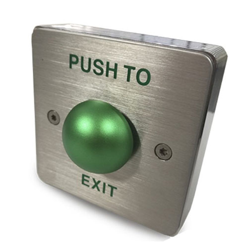 Stainless steel Exit metal button
