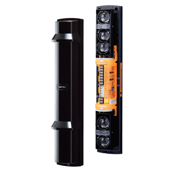 Barrera de infrarrojos 4 haces Protección perimetral 200m Doble modulación, 4 frecuencias Antifog Optex SL-650QDM
