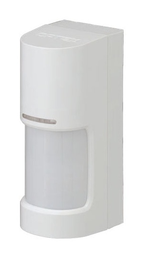 [WXI-RAM] Detector doble PIR inalámbrico panorámico exteriores 180° 12m pilas antimasking inmune mascotas Optex