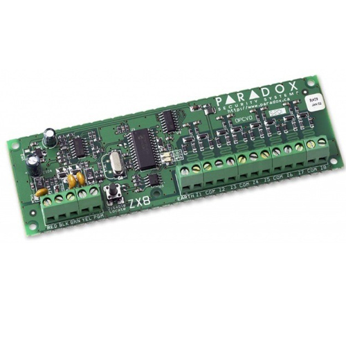 Paradox 8-Zone Expansion Module (16-Zone with ATZ enabled) + 1 PGM output. Grade 3