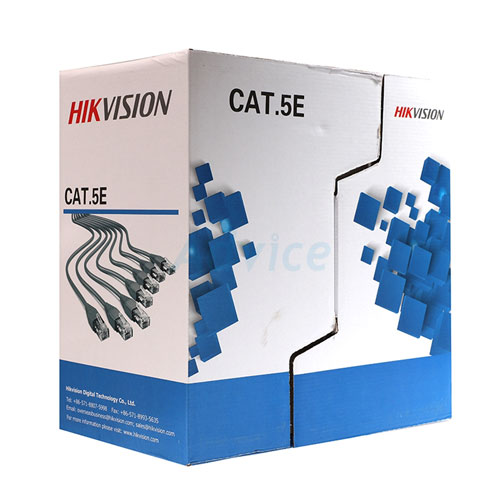 Bobina de cable UTP cat5e Hikvision.   Certificado . Conductor cobre alta calidad