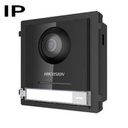 Unidad exterior con cámara para videoportero IP modular superficie/empotrado Hikvision. Botón
