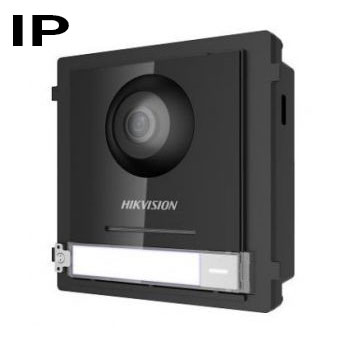 [DS-KD8003-IME1/EU] Unidad exterior con cámara para videoportero IP modular superficie/empotrado Hikvision. Botón