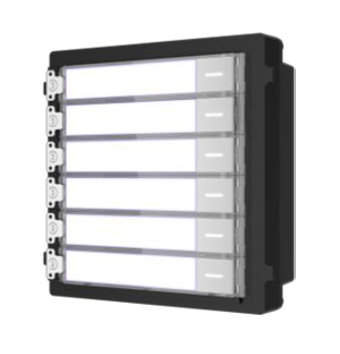 [DS-KD-KK] 6 buttons Nametag Module for Hivision IP Video Intercom Flush/Surface mount