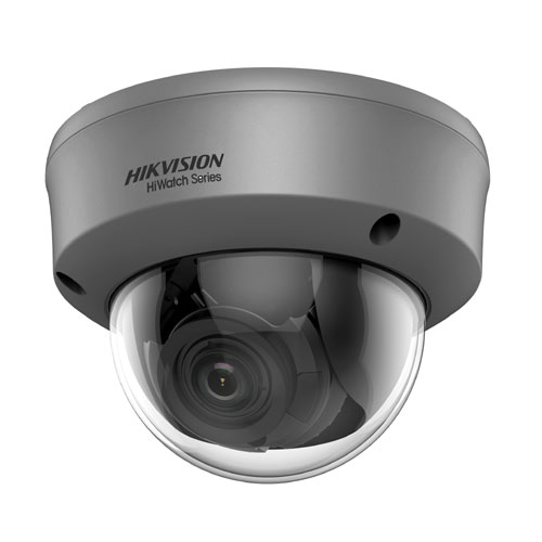 Caméra Dôme Hikvision 4in1 2Mpx Exir Smart IR40m BLC HLC Objectif Varifocal 2.8-12mm.IP66. Gris foncé