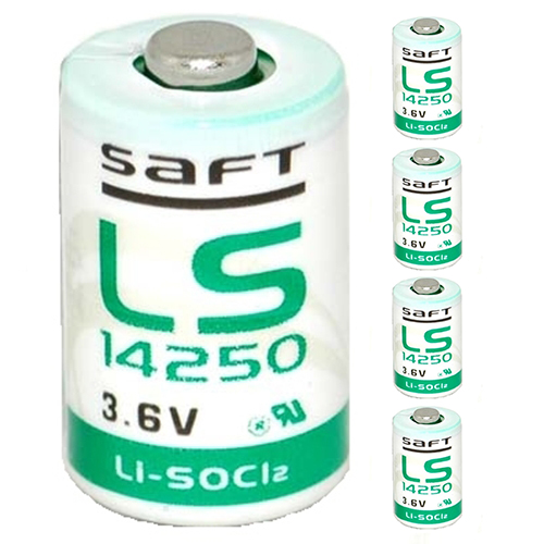 Lithium battery LS14250 Saft 3,6V 1/2AA