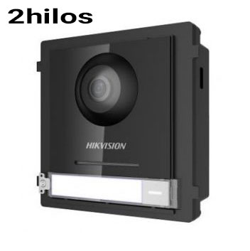 Module extérieur avec caméra et 1 bouton pour Portier Vidéo à 2 fils Hikvision Encastré/ en saillie