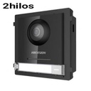 Module extérieur avec caméra et 1 bouton pour Portier Vidéo à 2 fils Hikvision Encastré/ en saillie