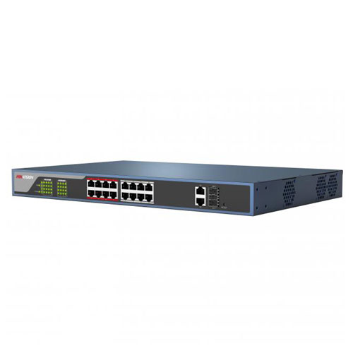Switch POE Gestionable por Web de 18 puertos. 16 POE + 2 1000 RJ-45/SFP