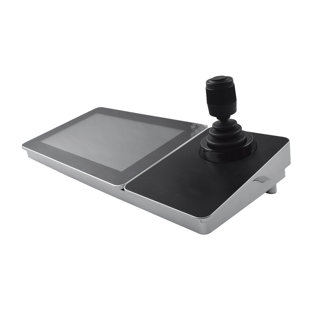 Teclado IP WiFi joystick 3D control de DVR/NVRs y domos HIKVISION pantalla LCD de 10", hasta 16ch visión directo, salida HDMI